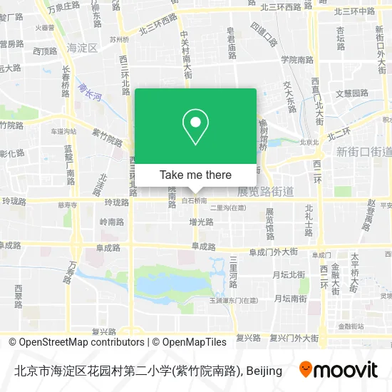 北京市海淀区花园村第二小学(紫竹院南路) map