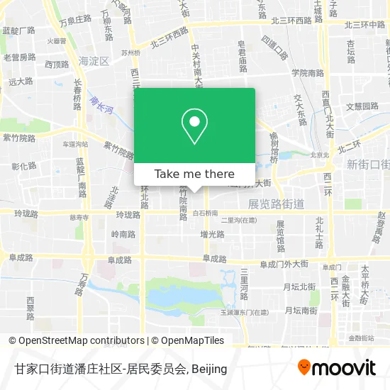 甘家口街道潘庄社区-居民委员会 map