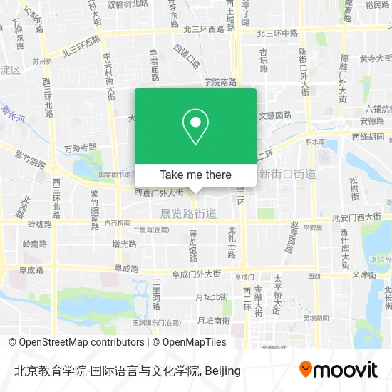 北京教育学院-国际语言与文化学院 map
