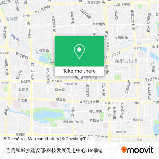 住房和城乡建设部-科技发展促进中心 map