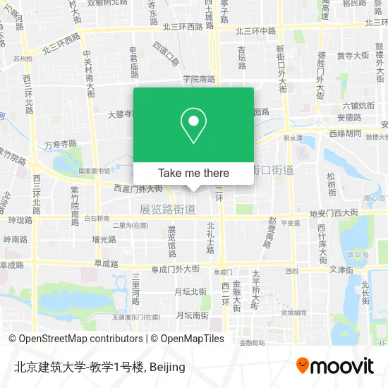 北京建筑大学-教学1号楼 map