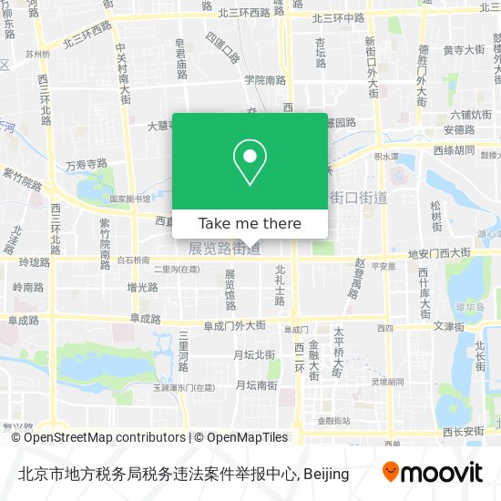 北京市地方税务局税务违法案件举报中心 map