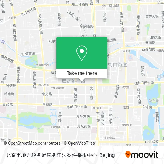 北京市地方税务局税务违法案件举报中心 map
