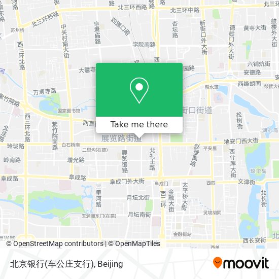 北京银行(车公庄支行) map