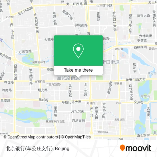 北京银行(车公庄支行) map
