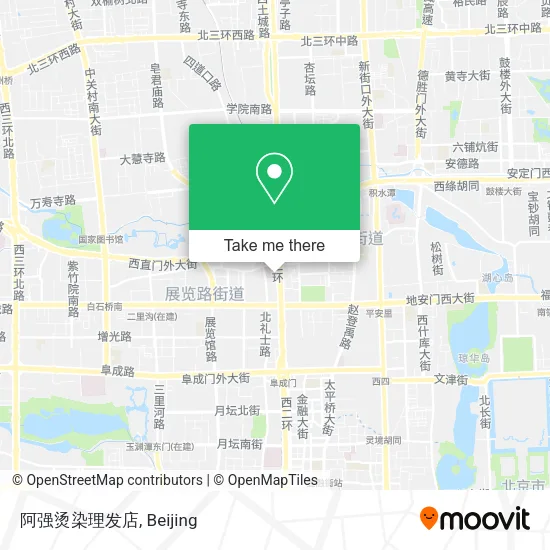 阿强烫染理发店 map