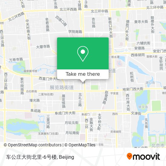 车公庄大街北里-6号楼 map