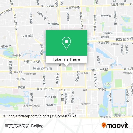 审美美容美发 map