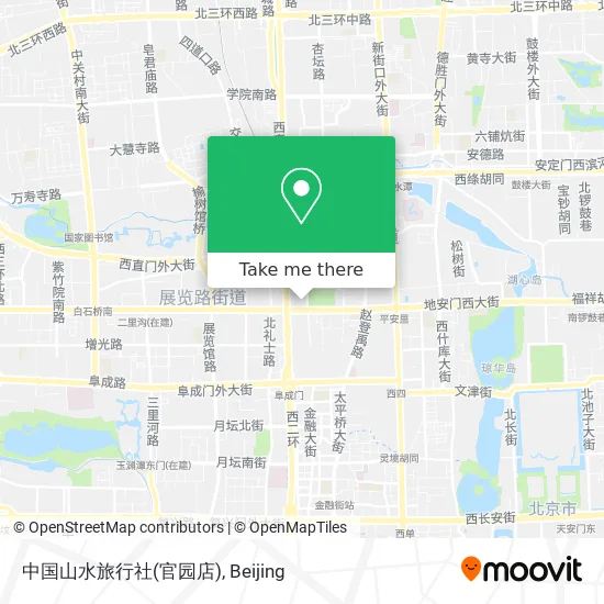 中国山水旅行社(官园店) map