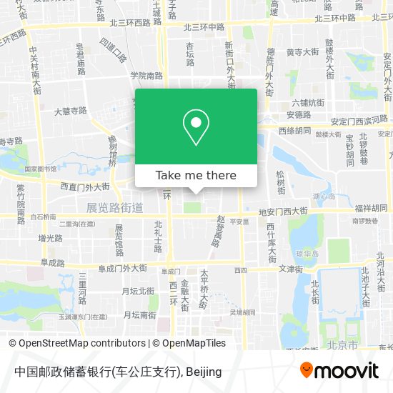 中国邮政储蓄银行(车公庄支行) map