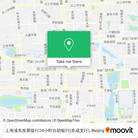 上海浦东发展银行24小时自助银行(阜成支行) map