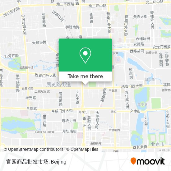 官园商品批发市场 map