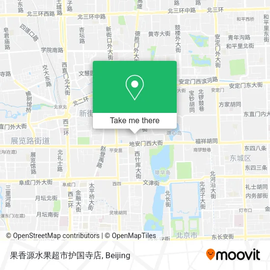 果香源水果超市护国寺店 map