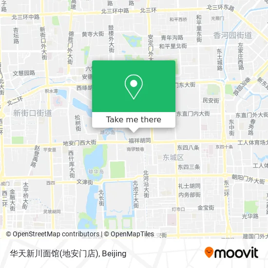 华天新川面馆(地安门店) map