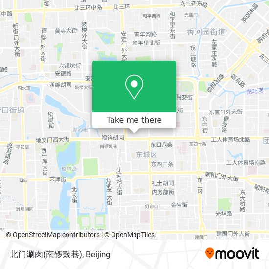 北门涮肉(南锣鼓巷) map