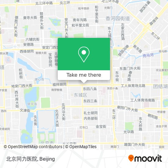 北京同力医院 map