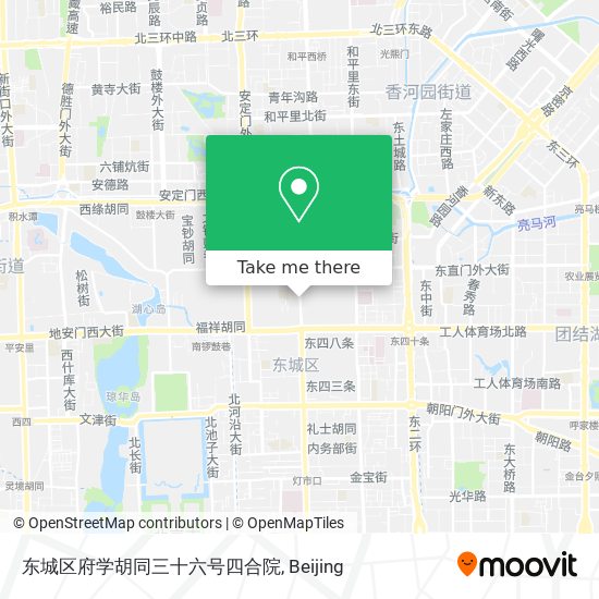 东城区府学胡同三十六号四合院 map