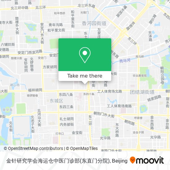 金针研究学会海运仓中医门诊部(东直门分院) map