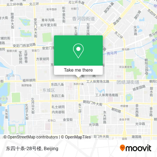 东四十条-28号楼 map