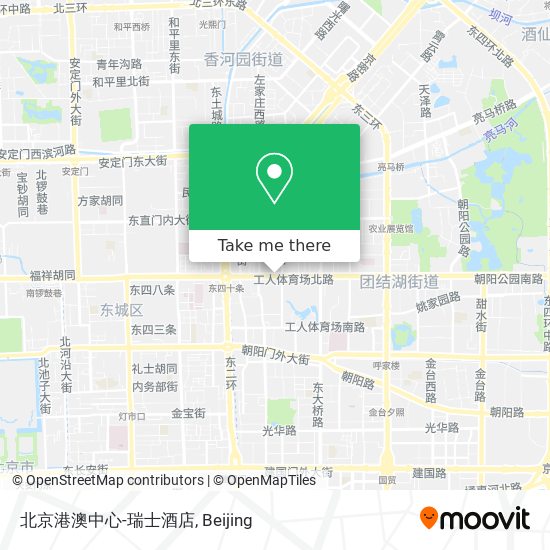 北京港澳中心-瑞士酒店 map