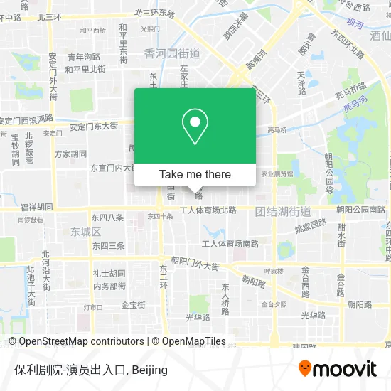 保利剧院-演员出入口 map
