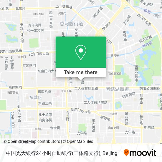 中国光大银行24小时自助银行(工体路支行) map