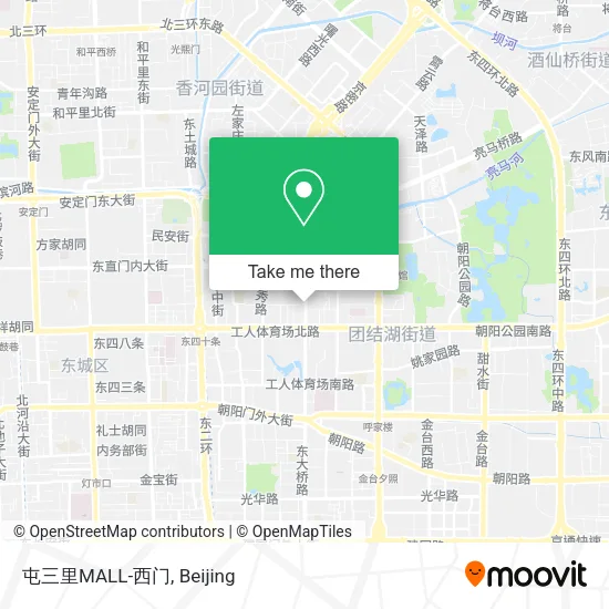 屯三里MALL-西门 map
