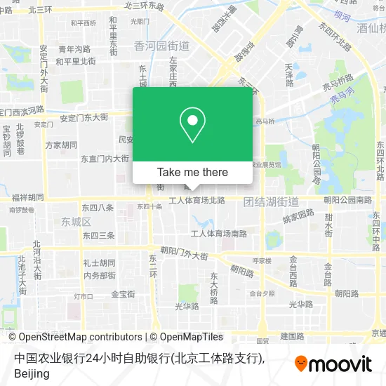 中国农业银行24小时自助银行(北京工体路支行) map