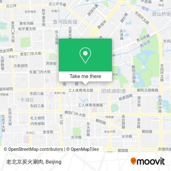 老北京炭火涮肉 map