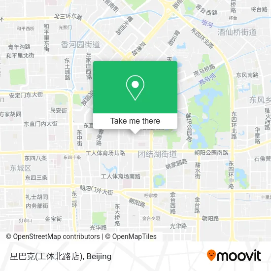 星巴克(工体北路店) map