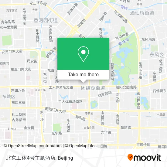 北京工体4号主题酒店 map