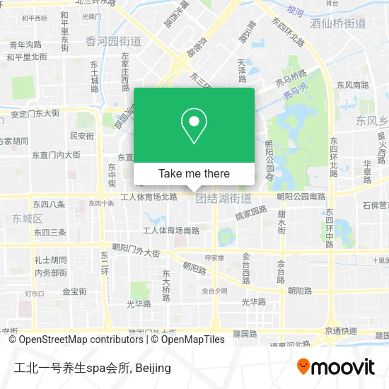 工北一号养生spa会所 map