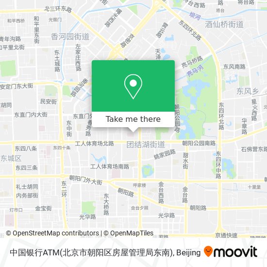 中国银行ATM(北京市朝阳区房屋管理局东南) map