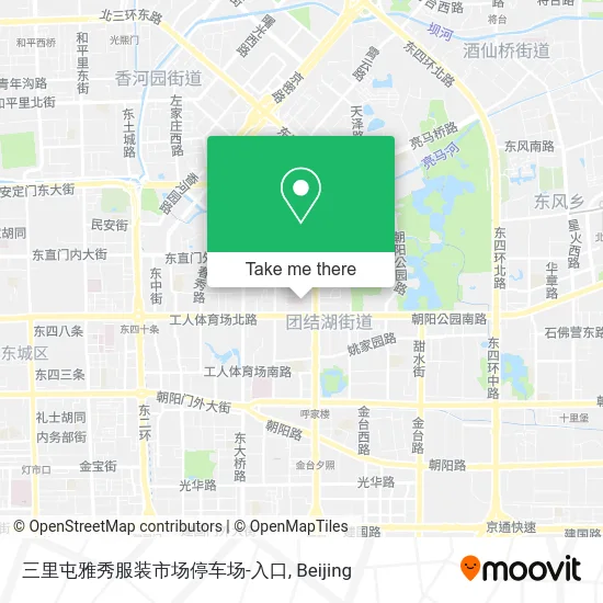 三里屯雅秀服装市场停车场-入口 map