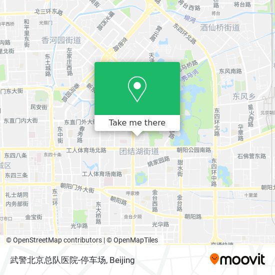 武警北京总队医院-停车场 map