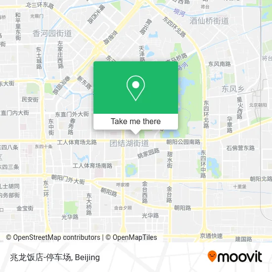 兆龙饭店-停车场 map