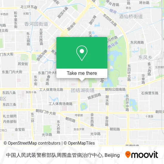 中国人民武装警察部队周围血管病治疗中心 map
