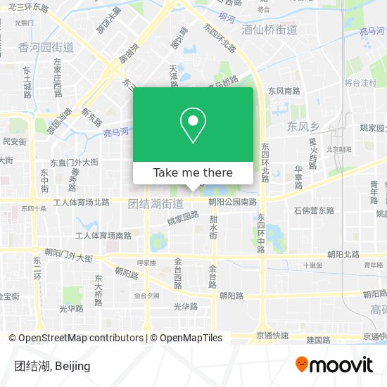 团结湖 map