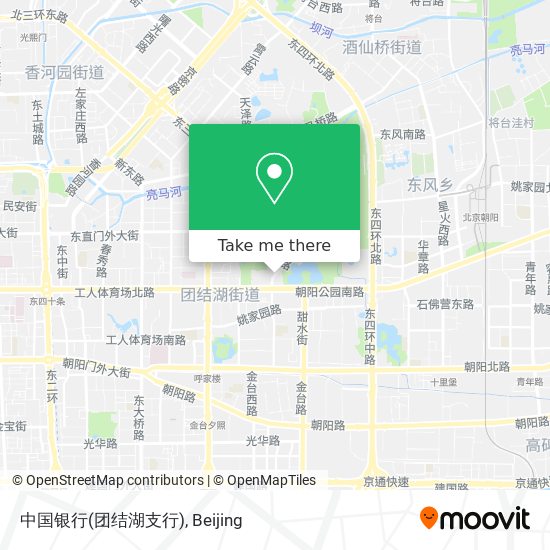 中国银行(团结湖支行) map