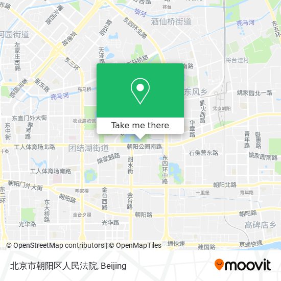 北京市朝阳区人民法院 map