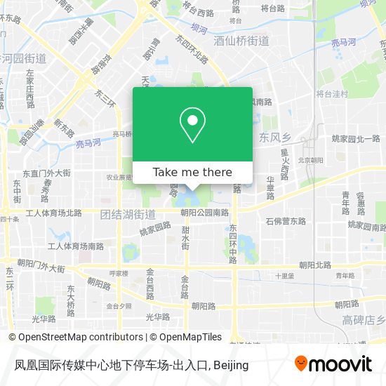 凤凰国际传媒中心地下停车场-出入口 map