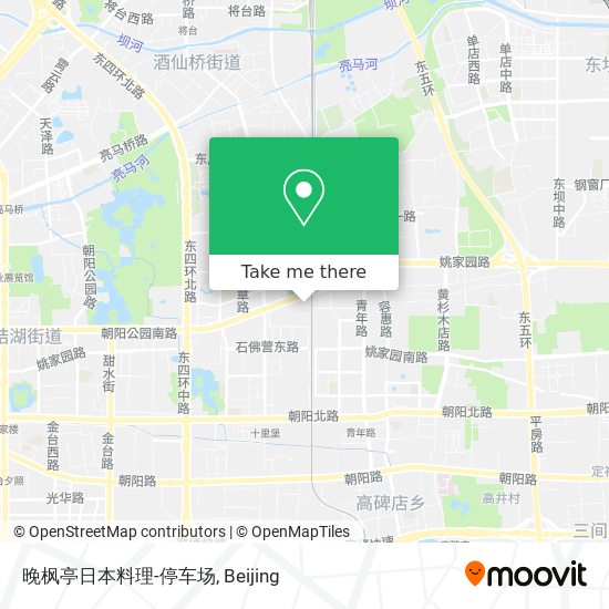 晚枫亭日本料理-停车场 map