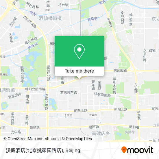 汉庭酒店(北京姚家园路店) map