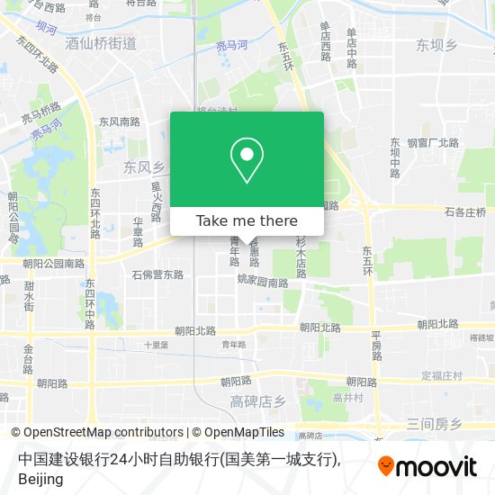 中国建设银行24小时自助银行(国美第一城支行) map