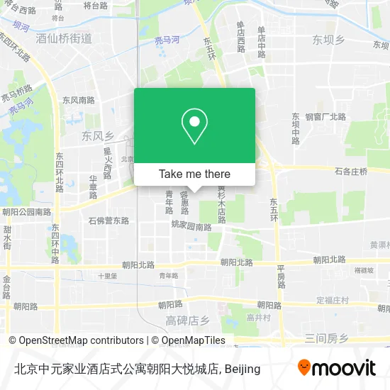 北京中元家业酒店式公寓朝阳大悦城店 map