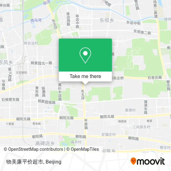 物美廉平价超市 map