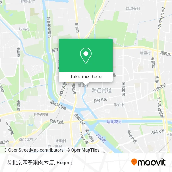 老北京四季涮肉六店 map