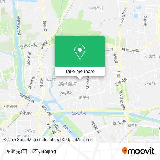 东潞苑(西二区) map