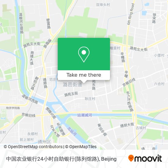 中国农业银行24小时自助银行(陈列馆路) map