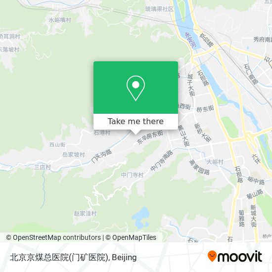北京京煤总医院(门矿医院) map